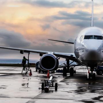 image of plane refuelling